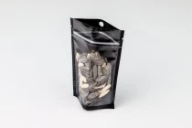 Σακουλάκια τύπου Doy Pack 90x30x140 mm αλουμινίου με μαύρη πίσω πλευρά, διάφανο μπροστά με κλείσιμο "zip" και δυνατότητα σφράγισης με θερμοκόλληση - 100 τμχ Σακουλάκια τύπου Doy Pack 90x30x140 mm αλουμινίου με μαύρη πίσω πλευρά, διάφανο μπροστά με κλείσιμο "zip" και δυνατότητα σφράγισης με θερμοκόλληση - 100 τμχ