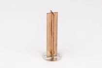 Wooden wicks 13x60 mm in the shape of a cross with a metal base for candles - 25 pcs Wooden wicks 13x60 mm in the shape of a cross with a metal base for candles - 25 pcs