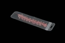 Σακουλάκια πλαστικά με κλείσιμο zip 100x200 mm ριγέ, διάφανα μπρος πίσω και τρύπα eurohole - 100 τμχ
