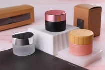Βαζάκι γυάλινο καραμελέ 15 ml για κρέμα - χωρίς καπάκι