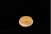 Wooden cap with rubber