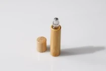 Μπουκαλάκι roll on 10ml bamboo (γυάλινο εσωτερικά) με μεταλλική μπίλια - 6 τμχ