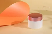Βαζάκι για κρέμα γυάλινο 50 ml σε λευκό χρώμα - χωρίς καπάκι