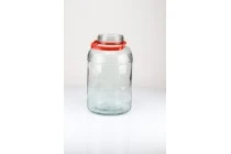 Glasbehälter mit rotem Deckel 8 Liter Glasbehälter mit rotem Deckel 8 Liter