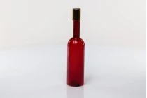 Braune Kunststoffflasche 250ml mit disk top Deckel
