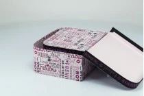 Βαλιτσάκι για δώρο με μεταλλικό χερούλι και κλιπς, σετ 3 τεμαχίων