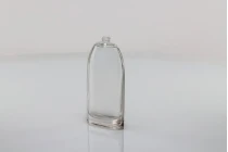 Glass bottle 100 ml with aluminum silver spray and cap-image_360