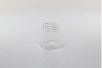Pet-Dose 280ml transparent, viereckig für Salze mit weißem Deckel und Abdichtscheibe