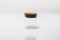 Barattolo in vetro da 120 ml con tappo di sughero per candele
