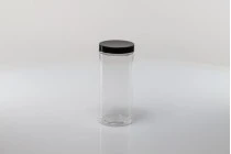 Βάζο για άλατα 400 ml πλαστικό (PET) διάφανο με μαύρο καπάκι 65x145 mm Βάζο για άλατα 400 ml πλαστικό (PET) διάφανο με μαύρο καπάκι 65x145 mm