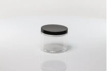 Βάζο για άλατα μπάνιου 500 ml πλαστικό (PET) διάφανο με μαύρο καπάκι 100x83 mm Βάζο για άλατα μπάνιου 500 ml πλαστικό (PET) διάφανο με μαύρο καπάκι 100x83 mm