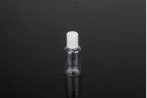 Transparent 35ml graduated plastic bottle with white disc top cap - available in a package with 24 pcs Transparent 35ml graduated plastic bottle with white disc top cap - available in a package with 24 pcs