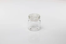 Pot en verre de 100ml et couvercle avec élastique-photo_360