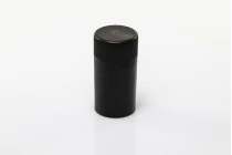 Tappo in plastica nero con sicurezza speciale per bottiglie Stelvin, misura 30x60 Tappo in plastica nero con sicurezza speciale per bottiglie Stelvin, misura 30x60