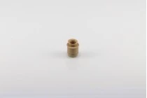 Synthetic silicone cork with flow and detachable wooden head - F 18.5 mm