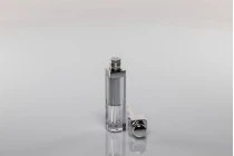 Θήκη για lip gloss 5 ml διάφανο με ασημί