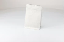 Standbodenbeutel mit Druckverschluss aus Kraftpapier mit Ventil, verschließbar, 125x65x195mm - 25 Stücke