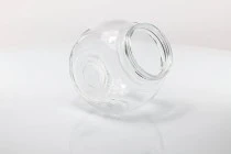 Βάζο 2000 ml γυάλινο που πλαγιάζει με δύο βάσεις και ασημί-διάφανο, πλαστικό καπάκι Βάζο 2000 ml γυάλινο που πλαγιάζει με δύο βάσεις και ασημί-διάφανο, πλαστικό καπάκι