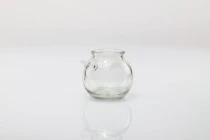 Βαζάκι 110 ml γυάλινο στρογγυλό 66x69 mm με ξύλινο κουταλάκι και φυσικό κωνικό φελλό Βαζάκι 110 ml γυάλινο στρογγυλό 66x69 mm με ξύλινο κουταλάκι και φυσικό κωνικό φελλό