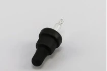 Contagocce da 5 ml con ampio tappo di sicurezza nero, scala graduata e pipetta, disponibile in nero opaco o lucido - confezionato singolarmente.