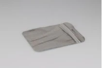 Σακουλάκια με κλείσιμο zip 122x170 mm, non woven ασημί πίσω όψη, διάφανο μπροστά και τρύπα eurohole - 100 τμχ