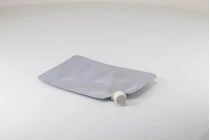 Συσκευασία (ασκός) αλουμινίου τύπου Doy Pack 500 ml με πλαϊνό λευκό καπάκι ασφαλείας - 50 τμχ