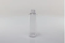 Flasche aus 100 ml Kunststoff mit Pumpe und transparentem Deckel