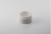 Βαζάκι 50 ml ακρυλικό λευκό με καπάκι - 12 τμχ