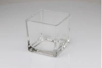 Deko Glas für Kerzen und Öllämpchen viereckig 100x100mm Deko Glas für Kerzen und Öllämpchen viereckig 100x100mm