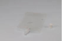 Συσκευασία (ασκός) τύπου Doy Pack διάφανη 300 ml με λευκό καπάκι ασφαλείας - 50 τμχ