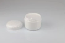 Πλαστικό βάζο 200 ml λευκό, δίπατο με πλαστικό παρέμβυσμα