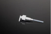 Plastic pump 28/410 in white color - with safety - for shampoo, cream or lotion