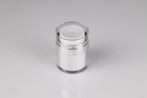 Βαζάκι airless ακρυλικό 30 ml με διάφανο καπάκι
