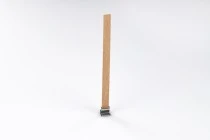 Φυτίλια ξύλινα 10x150 mm με μεταλλική βάση για κεριά - 25 τμχ