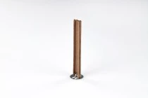 Φυτίλια ξύλινα 15x100 mm με μεταλλική βάση για κεριά - 5 τμχ