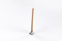 Φυτίλια ξύλινα 20x120 mm με μεταλλική βάση για κεριά - 25 τμχ