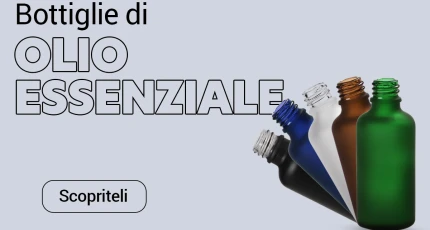 Bottiglie di olio essenziale