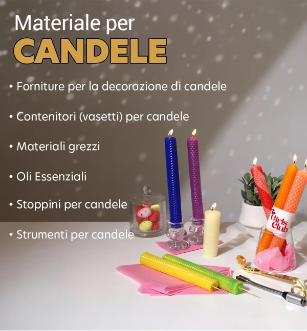 Materiale per candele